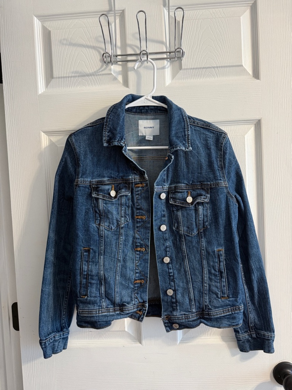 Old Navy Medium Blue Denim Trucker Jacket